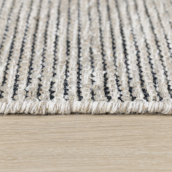 Kurzflorteppich Aisha - Baumwolle - Creme - 170 x 120 cm - 170 x 120 cm