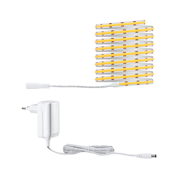 LED-Stripe Set SimpLED COB Warmweiß - Aluminium - Weiß - Breite: 300 cm