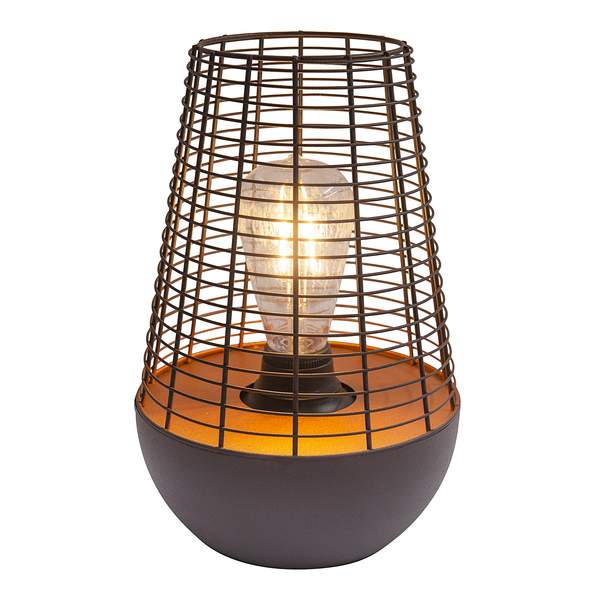 LED-Außenleuchte Hiddensee - Eisen - Schwarz / Kupfer