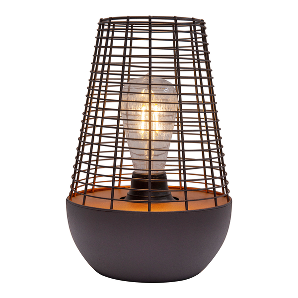 LED-Außenleuchte Hiddensee - Eisen - Schwarz / Kupfer