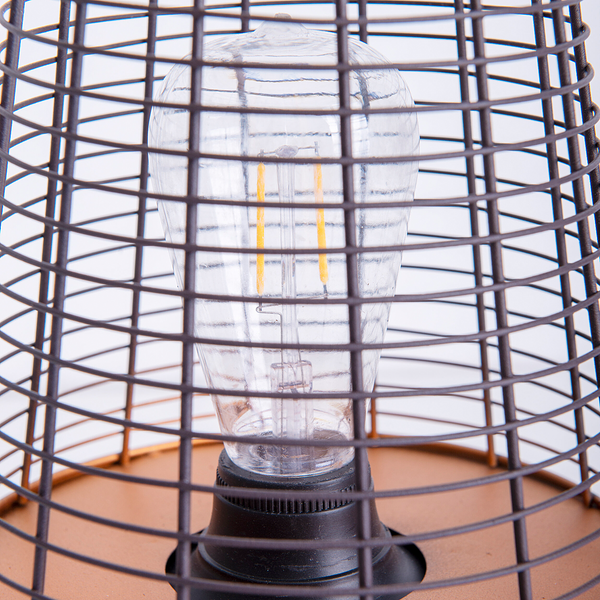 LED-Außenleuchte Hiddensee - Eisen - Schwarz / Kupfer