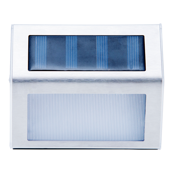 LED-Solar Wegeleuchte Wismar 4er-Set - Edelstahl / Kunststoff - Grau