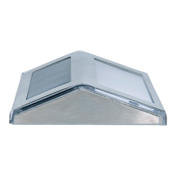 LED-Solar Wegeleuchte Wismar 4er-Set - Edelstahl / Kunststoff - Grau