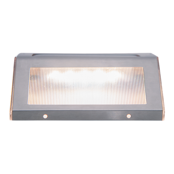 LED-Solar Wegeleuchte Wismar 4er-Set - Edelstahl / Kunststoff - Grau
