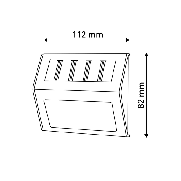 LED-Solar Wegeleuchte Wismar 4er-Set - Edelstahl / Kunststoff - Grau