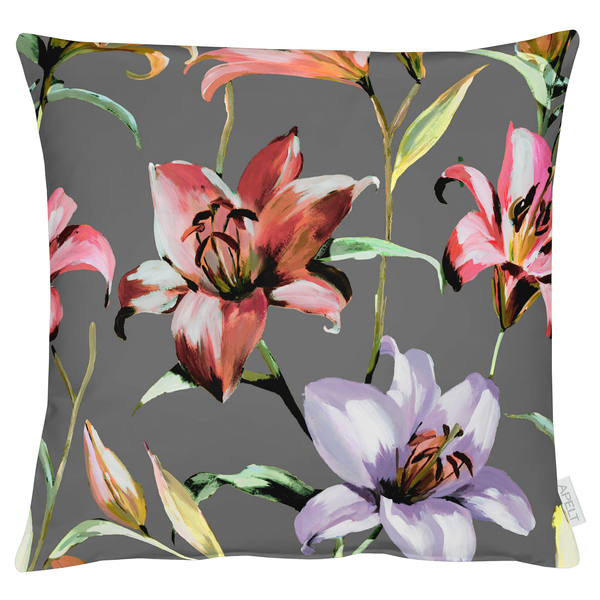 Dekokissen 5602 - Baumwolle - Anthrazit - 48 x 48 cm - Anthrazit - 48 x 48 cm