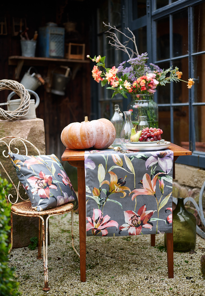 Dekokissen 5602 - Baumwolle - Anthrazit - 48 x 48 cm - Anthrazit - 48 x 48 cm