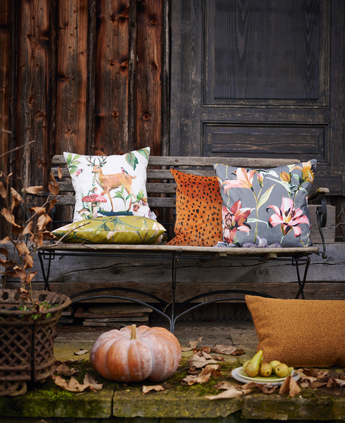 Dekokissen 5602 - Baumwolle - Anthrazit - 48 x 48 cm - Anthrazit - 48 x 48 cm