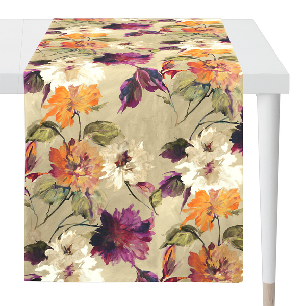 Tischläufer 5600 - Baumwolle - Beige - 48 x 140 cm - Beige