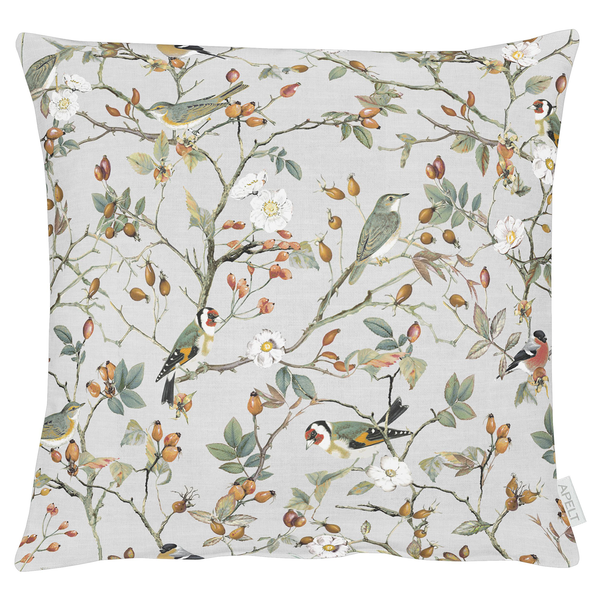 Dekokissen 5603 - Baumwolle / Polyester - Grau / Rot - 48 x 48 cm - Grau / Rot - 48 x 48 cm