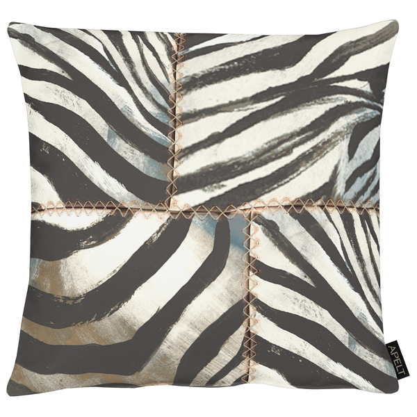 Kissenhülle Java - Polyester - Schwarz / Weiß - 46 x 46 cm