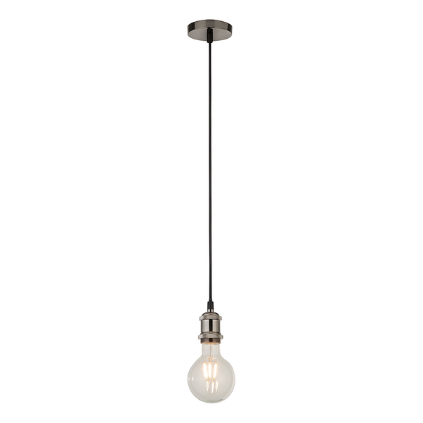 Pendelleuchte Cable 1-flammig - Aluminium - Silber