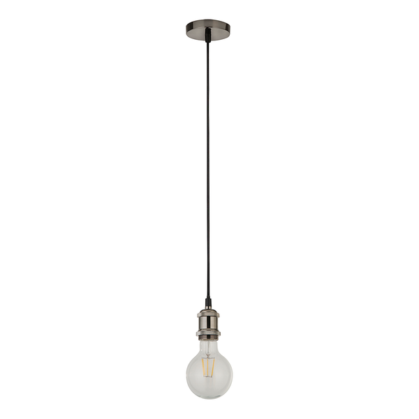 Pendelleuchte Cable 1-flammig - Aluminium - Silber