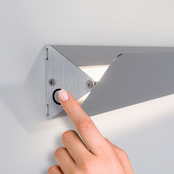 Wandleuchte Katla - Aluminium - Silber - Breite: 31 cm