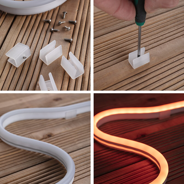 SimpLED Outdoor Strips 3m - Polycarbonat - Weiß