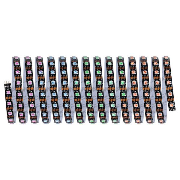 Dynamic LED-Strip Rainbow 5m - Aluminium / Polycarbonat - Schwarz