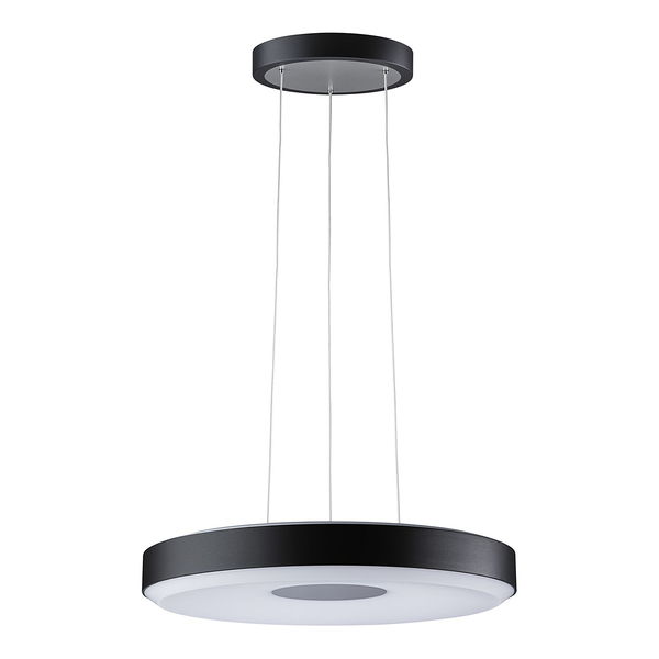 Pendelleuchte Puric Pane II - Aluminium / Polycarbonat - Schwarz