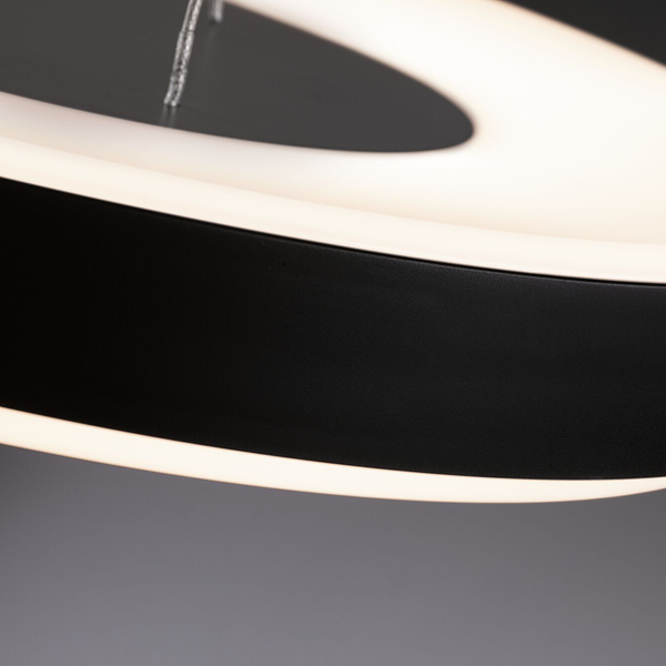 Pendelleuchte Puric Pane II - Aluminium / Polycarbonat - Schwarz
