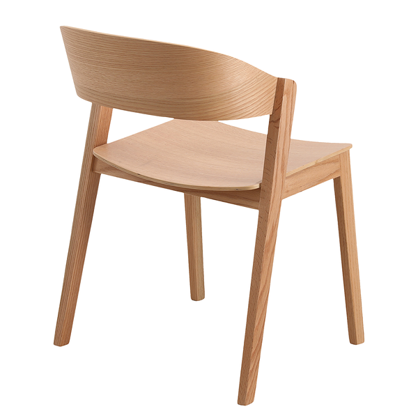 2er Set Esszimmerstühle Flomaton - Braun - Eiche - 57 x 76 x 52 cm