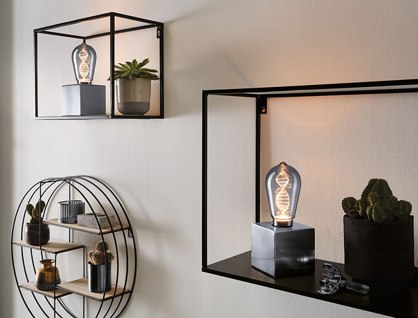 LED-Leuchtmittel Inner Glow Helix Typ C - Glas - Grau - Grau