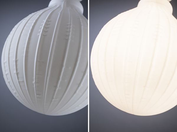 LED-Leuchtmittel White Lampion Typ C - Glas - Weiß