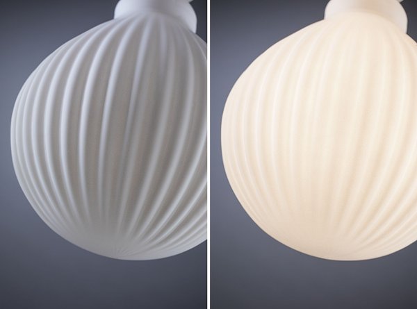 LED-Leuchtmittel White Lampion Typ B - Glas - Weiß