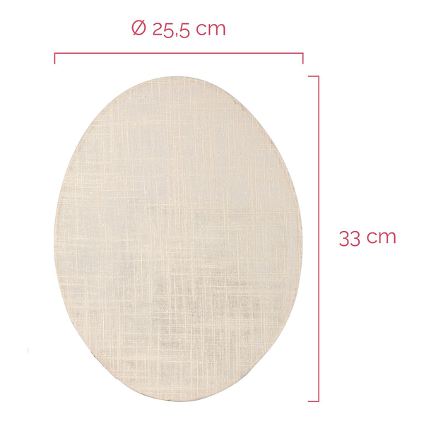 Wandleuchte Boho Dream - Metall / Textil - Beige - 1-flammig