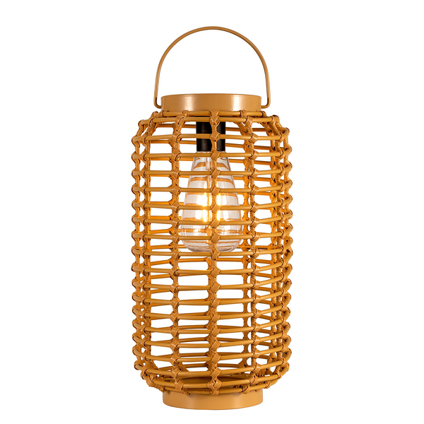 Solarlaterne Sunshine Darling - Kunststoff / Rattan/ Metall - Beige