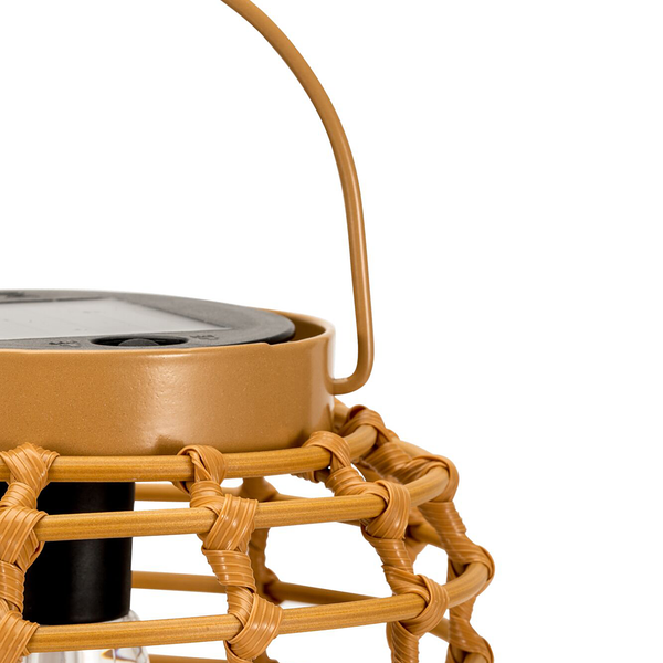 Solarlaterne Sunshine Darling - Kunststoff / Rattan/ Metall - Beige