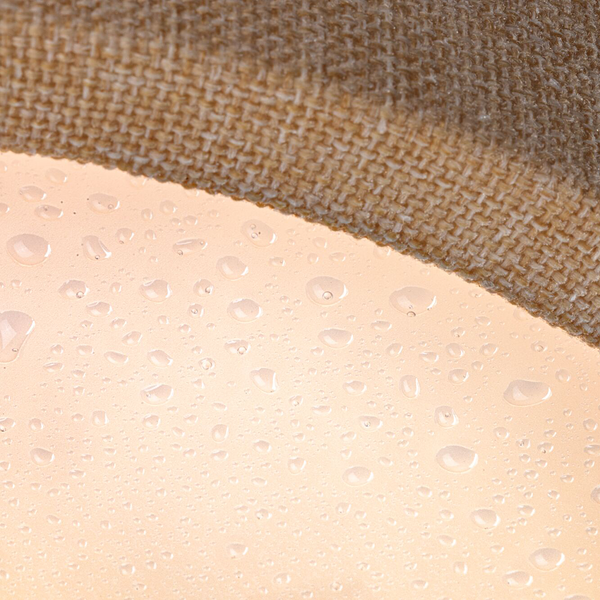 LED-Deckenleuchte Cosara Typ A - Kunststoff / Textil - Beige - 1-flammig - Beige