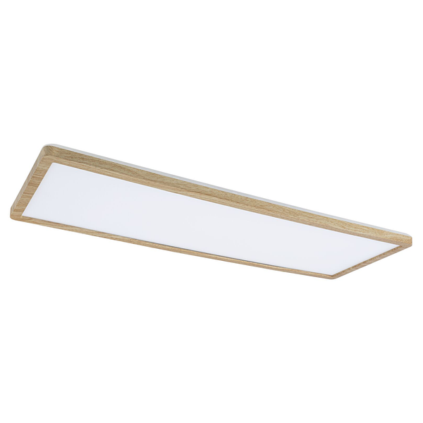 LED-Deckenleuchte Atria Shine Oak - Kunststoff / Eiche Optik - Braun - 1-flammig - Warmweiß