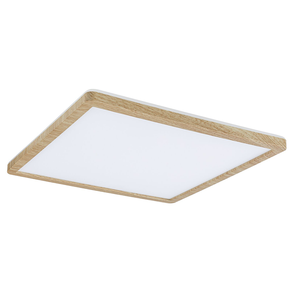 LED-Deckenleuchte Atria Shine Oak - Kunststoff / Eiche Optik - Braun - 1-flammig - Universalweiß