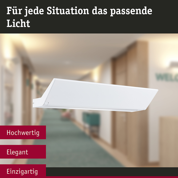 LED-Wandleuchte Ranva Typ A - Metall - Weiß - 1-flammig - Weiß