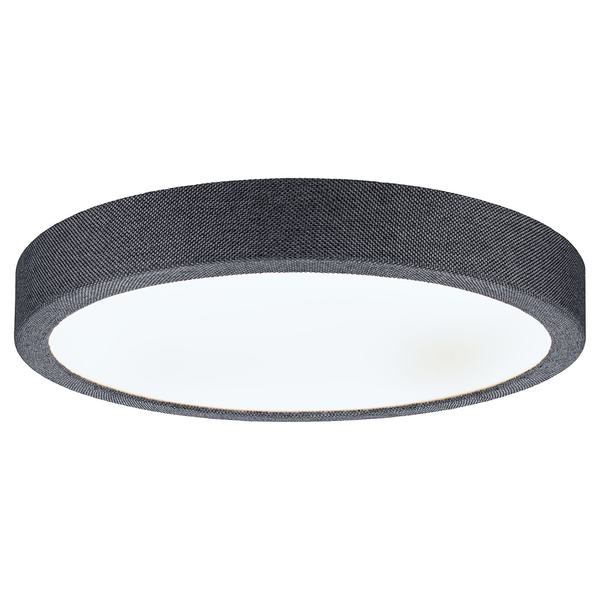 LED-Deckenleuchte Cosara Typ B - Kunststoff / Textil - Grau - 1-flammig - Grau