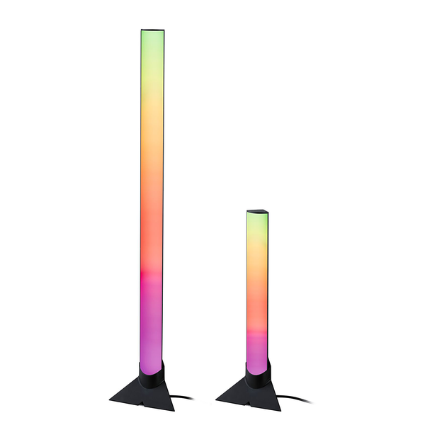 Standfuß LED-Entertain Lightbar 2er Set - Kunststoff / Metall - Schwarz
