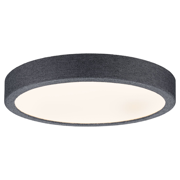 LED-Deckenleuchte Cosara Typ A - Kunststoff / Textil - Grau - 1-flammig - Grau