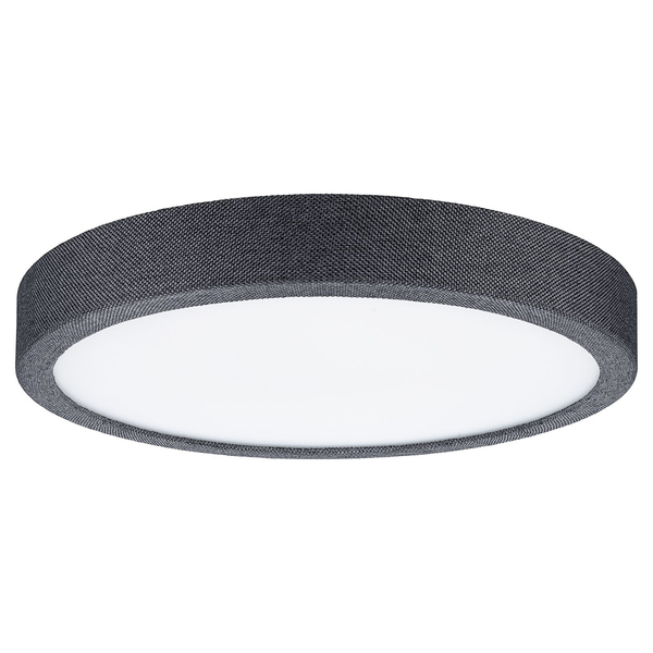 LED-Deckenleuchte Cosara Typ A - Kunststoff / Textil - Grau - 1-flammig - Grau