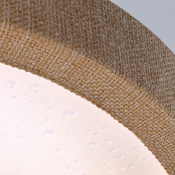 LED-Deckenleuchte Cosara Typ B - Kunststoff / Textil - Beige - 1-flammig - Beige