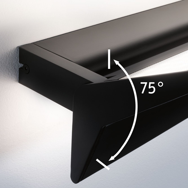 LED-Wandleuchte Stine Typ A - Metall   Schwarz - 1-flammig - Schwarz