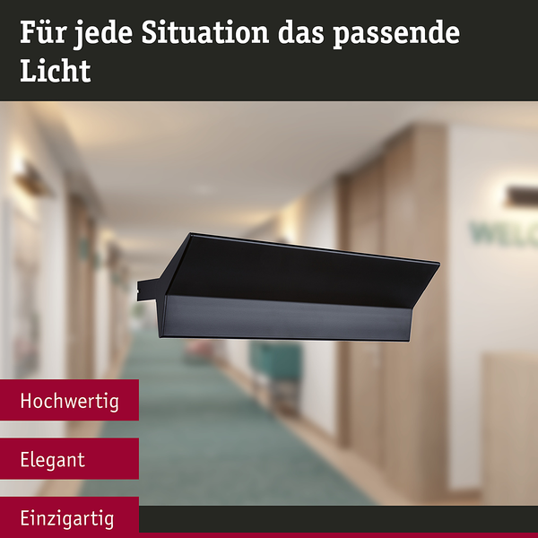 LED-Wandleuchte Stine Typ A - Metall   Schwarz - 1-flammig - Schwarz