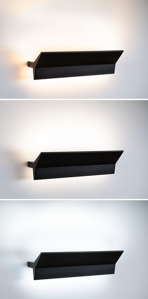 LED-Wandleuchte Stine Typ B - Metall   Schwarz - 1-flammig - Schwarz