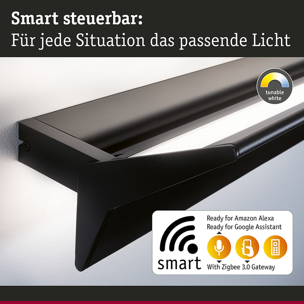 LED-Wandleuchte Stine Typ B - Metall   Schwarz - 1-flammig - Schwarz