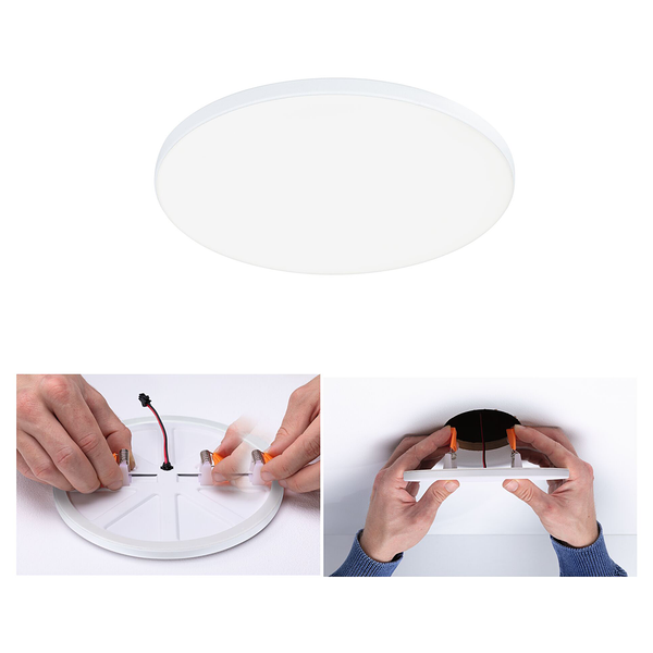LED-Panel Veluna VariFit Edge Typ A - Kunststoff - Weiß - 1-flammig - Durchmesser: 16 cm - Nein