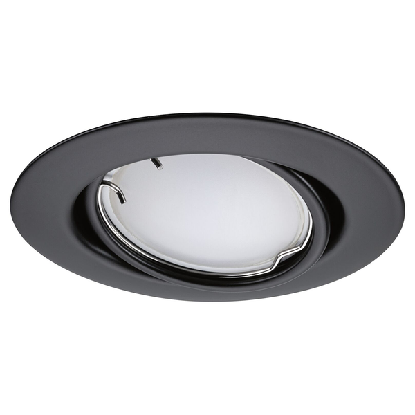 LED-Einbauleuchte Coin 3er-Set RGBW - Metall - Schwarz - 1-flammig - Schwarz