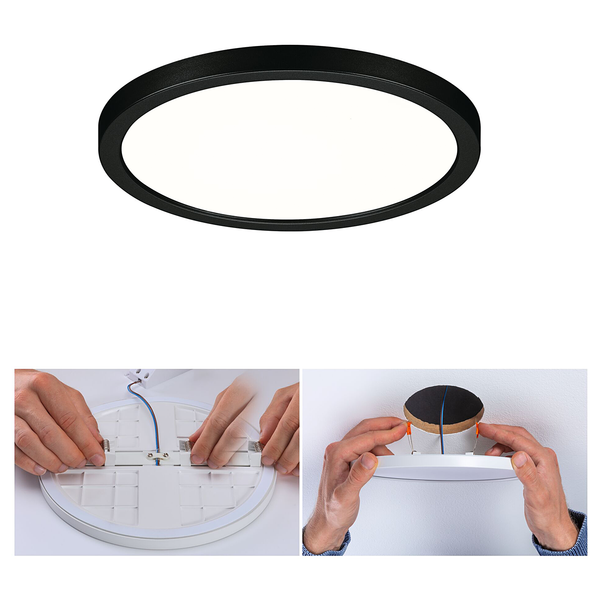 LED-Panel Areo VariFit Typ B - Kunststoff - Schwarz - 1-flammig - 18 x 18 cm