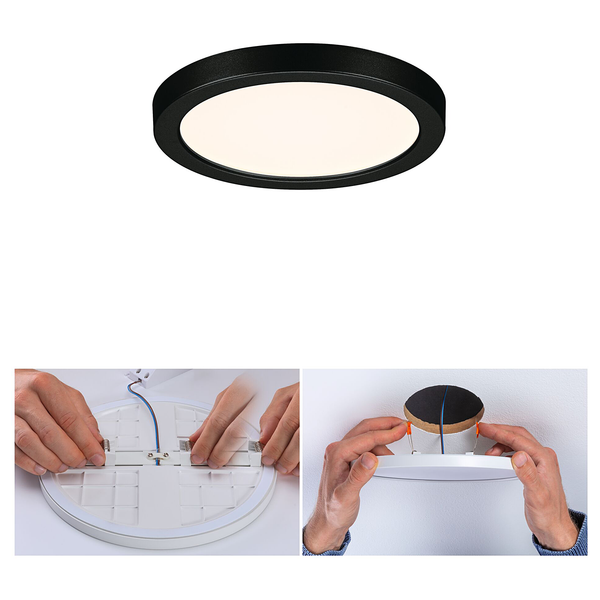 LED-Panel Areo VariFit Typ A - Kunststoff - Schwarz - 1-flammig - 12 x 12 cm