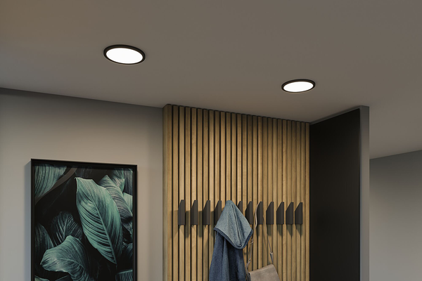 LED-Panel Areo VariFit Typ C - Kunststoff - Schwarz - 1-flammig