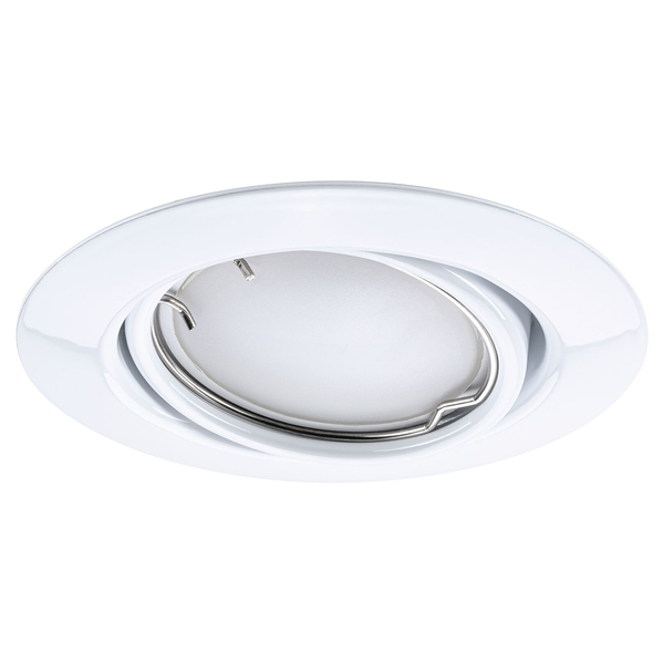 LED-Einbauleuchte Coin 3er-Set Dimmbar - Metall - Weiß - 1-flammig - Weiß