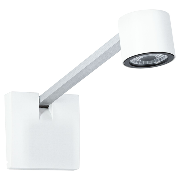 LED-Bilderleuchte Adelia - Metall / Kunststoff - Grau - 1-flammig