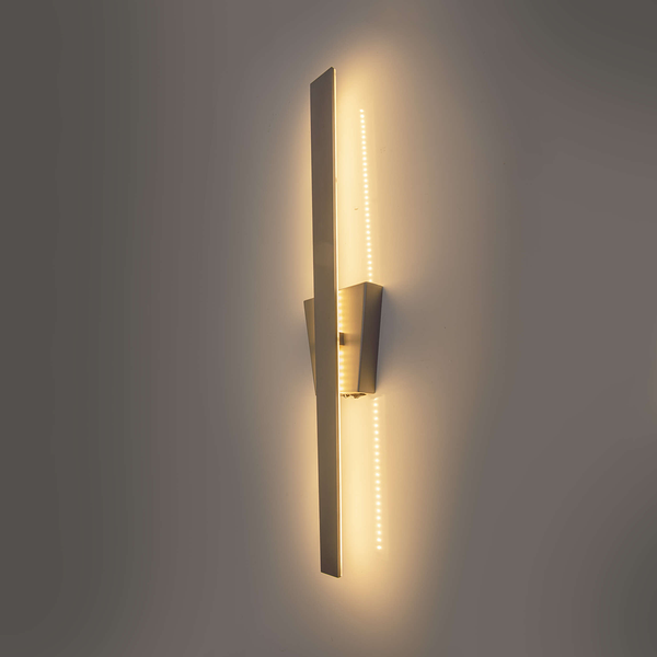 Wandleuchte Trevor - Aluminium / Acrylglas - Silber